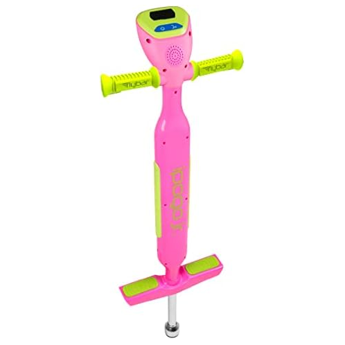 Flybar iPogo Jr. - Worlds First Interactive Counting Pogo Stick for Kids Ages 5 to 9 (Pink)