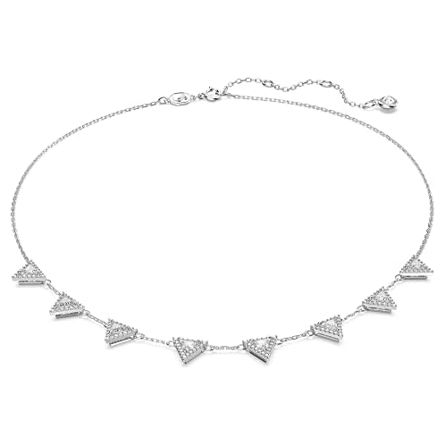 Swarovski Ortyx Crystal Necklace Jewelry Collection, Rhodium Tone Finish
