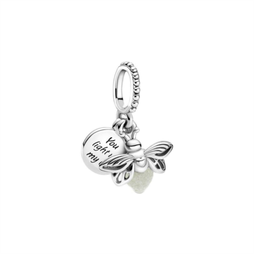 Pandora Glow-in-the-Dark Firefly Dangle Charm - Compatible Moments Bracelets - Jewelry for Women - Gift for Women - Made with Sterling Silver, With Gift Box