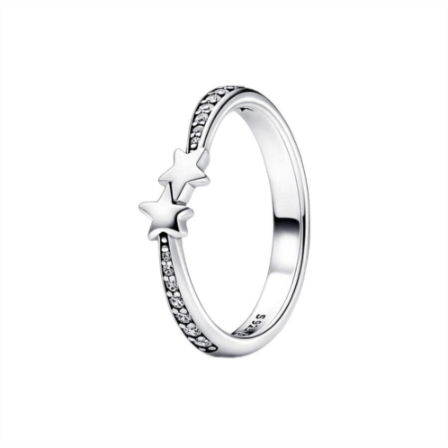 Pandora Shooting Stars Sparkling Ring - Celestial Ring for Women - Layering or Stackable Ring - Sterling Silver with Clear Cubic Zirconia, With Gift Box