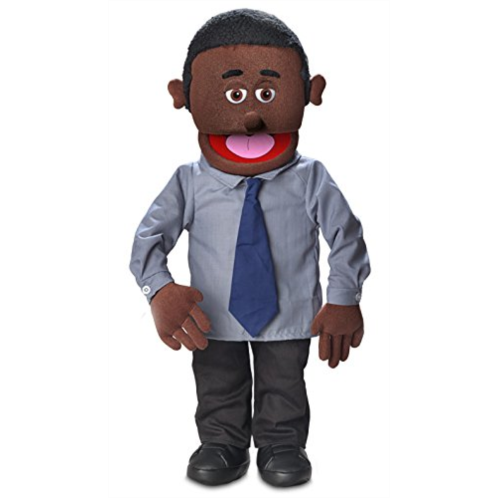 Silly Puppets 30 Calvin, Black Dad/Businessman, Professional Performance Puppet with Removable Legs, Full or Half Body