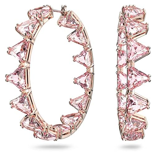 Swarovski Ortyx Triangle Cut Crystal Bracelet Jewelry Collection, Rose Gold & Rhodium Tone Finish
