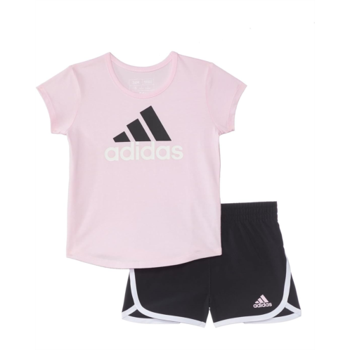 adidas Kids SS Essential Tee & Woven Short Set(Infant)