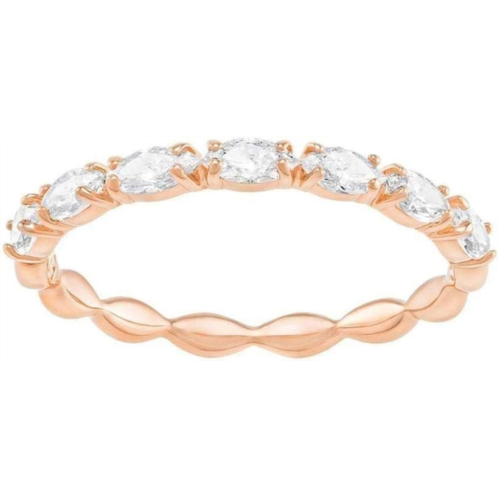SWAROVSKI Crystal Vittore Marquise Rose Gold-Plated Stackable Ring - Size 5.5