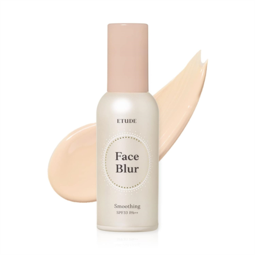 ETUDE Face Blur Smoothing SPF 33 PA ++ (21AD) Multi-Makeup Coral Base Primer with Smoothening Effect and UV Rays Protection for a Milky Skin Korean Makeup