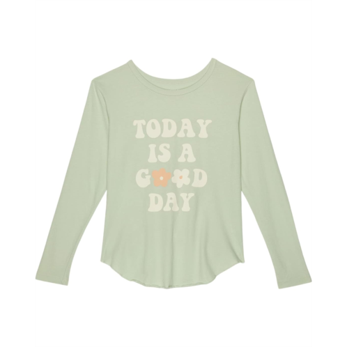Tiny Whales Good Day Loose Fit Long Sleeve Tee (Toddler/Little Kids/Big Kids)