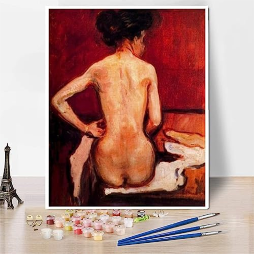 Hhydzq DIY Painting Kits for Adults?Nude Painting by Edvard Munch Arts Craft for Home Wall Decor