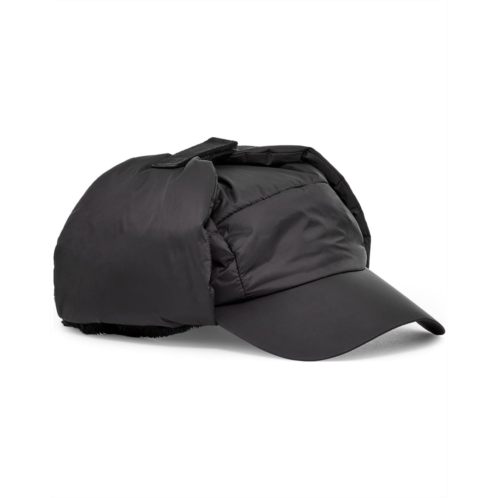 UGG Water-Resistant Recycled Nylon Baseball Cap with Earflaps and Recycled Microfur Lining