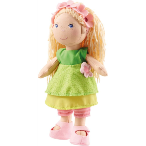 HABA Mali 12 Soft Doll with Blonde Hair, Blue Eyes and Embroidered Face for Ages 18 Months and Up