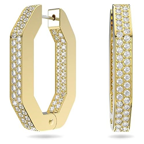 Swarovski Dextera Crystal Necklace and Earrings Jewelry Collection, Rhodium Tone & Gold Tone Finish