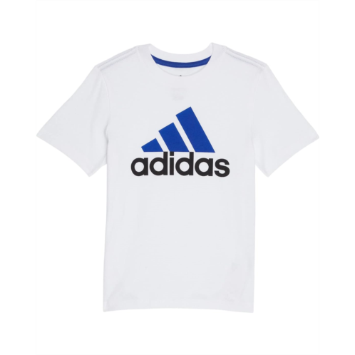 Adidas Kids Short Sleeve Tee Two-Tone Logo (Toddler/Little Kids)