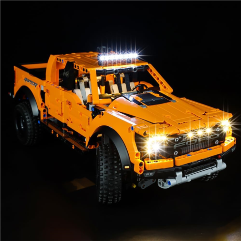 Kyglaring LED Lighting Kit for Lego Technic Ford F-150 Raptor 42126 Building Kit and Lights Set Compatible with Ford F-150 Raptor Pickup Truck Model - Without Lego Set (Classic Ver