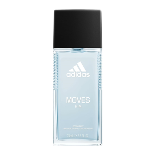 Adidas Moves for Him Body Fragrance for Men, 2.5 fl oz, Liquid, Grapefruit
