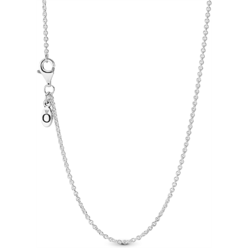 Pandora Classic Cable Chain Necklace - Thin Necklace Chain with Lobster Clasp - Great Gift for Women - Sterling Silver Adjustable Chain Necklace - 17.7