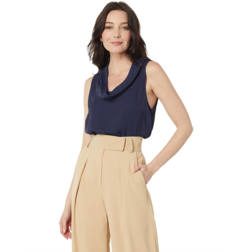 Vince Camuto Sleeveless Cowl Neck Luxe Crepe De Chine Blouse