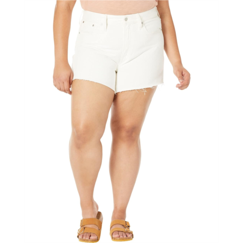 Madewell Plus Relaxed Denim Shorts in Tile White