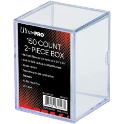 Ultra Pro 81147 2-Piece 150 Count Clear Card Storage Box