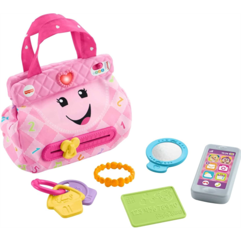 Fisher-Price Smart Purse Learning Toy with Lights Music and Smart Stages Educational Content for Babies and Toddlers, Pink?