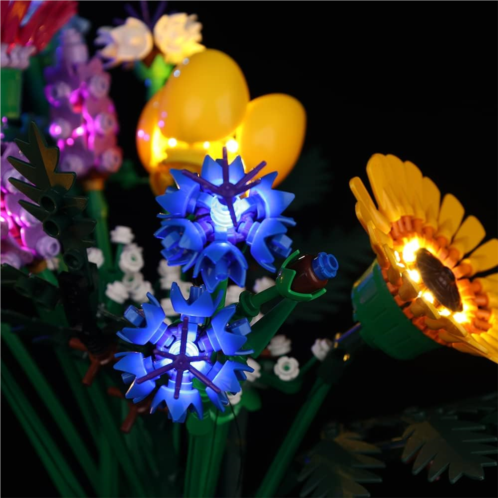 SIROD LED Light kit for Icons Wildflower Bouquet - ONLY Light Kit Included, Lighting for Lego 10313 Building Blocks Model
