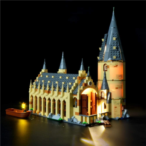BRIKSMAX Harry Potter Hogwarts Great Hall Led Lighting Kit- Compatible with Lego 75954- Not Include The Building Blocks Model