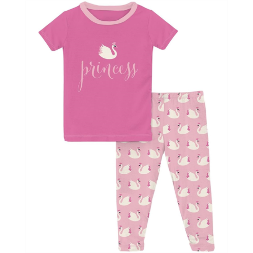 Kickee Pants Kids Short Sleeve Graphic Tee Pajama Set (Big Kids)
