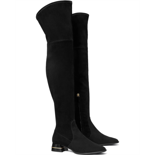 Tory Burch Multi Logo Stretch Over-the-Knee Boot