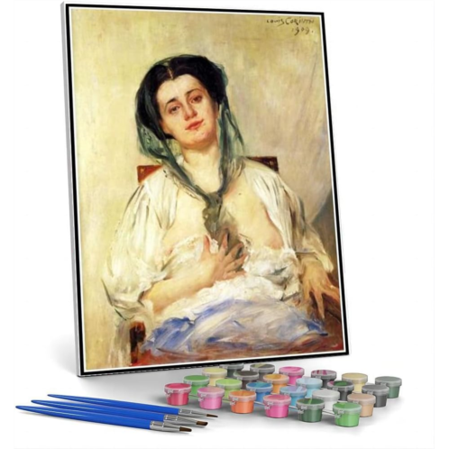 Hhydzq Paint by Numbers Kits for Adults and Kids Donna Gravida Painting by Lovis Corinth Arts Craft for Home Wall Decor
