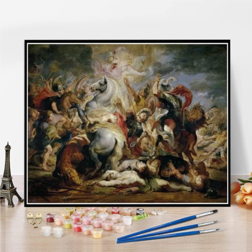 Hhydzq DIY Painting Kits for Adults? The Death of The Consul Decius Peter Paul Rubens Painting by Peter Paul Rubens Arts Craft for Home Wall Decor