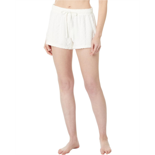 P.J. Salvage Luxe Terry Cable-Knit Shorts