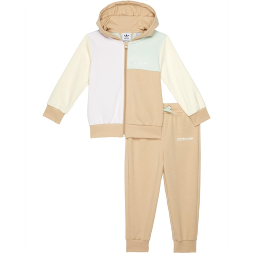 Adidas Originals Kids Color-Block Full Zip Hoodie Set (Infant/Toddler)