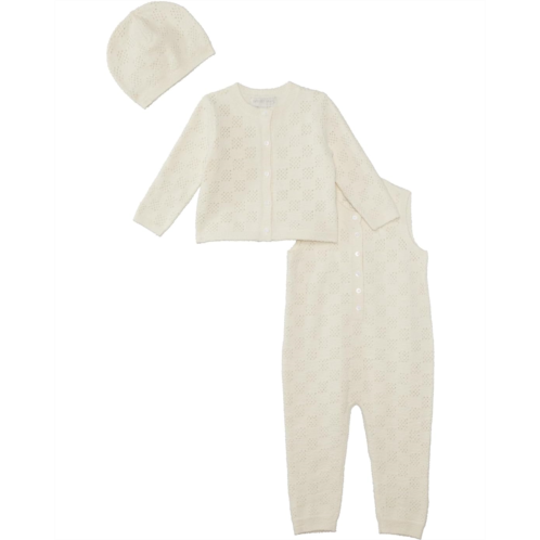Barefoot Dreams Kids CozyChic Checkered Pointelle Baby Set (Infant)