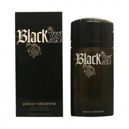 Paco Rabanne Black XS for Men Eau de Toilette Spray, Oriental, 3.4 Oz