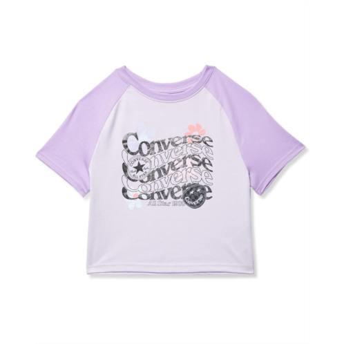 Converse Kids Short Sleeve Floral Graphic Boxy Tee (Big Kids)