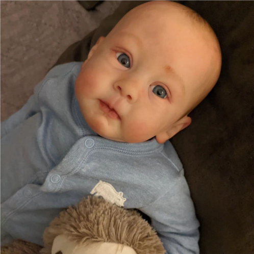 Zero Pam Realistic Reborn Baby Dolls Boy 24 Inch Lifelike Newborn Doll Real Life Reborn Silicone Babies Weighted Toddler Boy Doll Real Looking Handmade Baby Toys Gifts