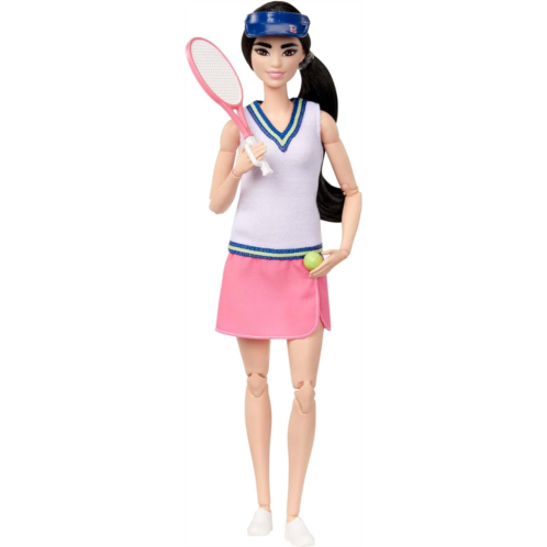 Barbie Doll & Accessories, Career Tennis Player Doll with Racket and Ball 22 Inch