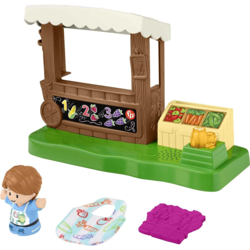Fisher-Price Little People Toddler Toy Farmers Market Playset With Light Sounds Figure & Accessories For Ages 1+ Years