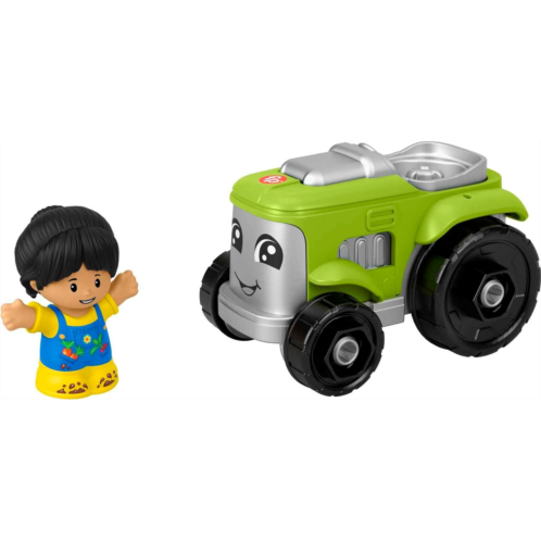 Fisher-Price Little People Toddler Toy Tractor and Farmer Character Figure for Preschool Play Ages 1+ Years