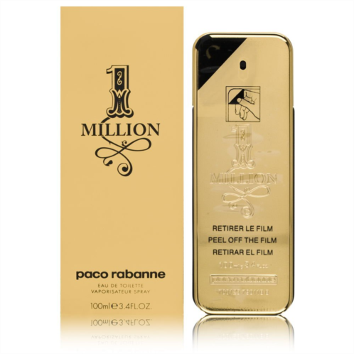 Paco Rabanne 1 Million Fragrance - Fresh And Spicy - Notes Of Amber, Leather And Tangerine - Adds A Touch Of Irresistible Seduction - Ideal For Men With Rebellious Charm - Edt Spra