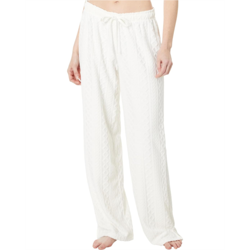 P.J. Salvage Luxe Terry Cable-Knit Pants