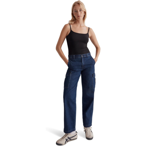 Madewell Low-Slung Straight Cargo Jeans in Martindale Wash