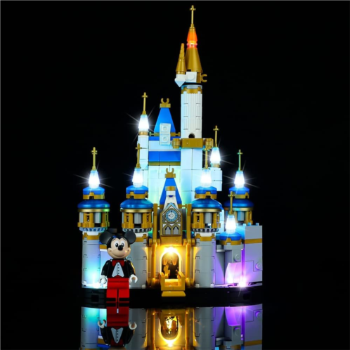 Kyglaring LED Lighting Kit Only Light Set Designed for Lego Disney Mini Disney Castle 40478 Building Set - Not Include The Model