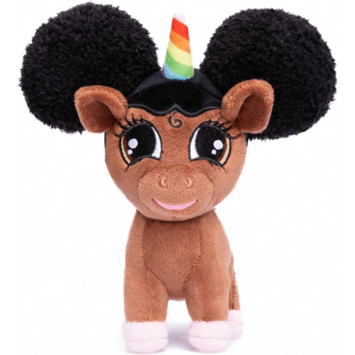 The Black Unicorn Shop Baby Chloe Black Unicorn Plush Toy - Standing 6 inch