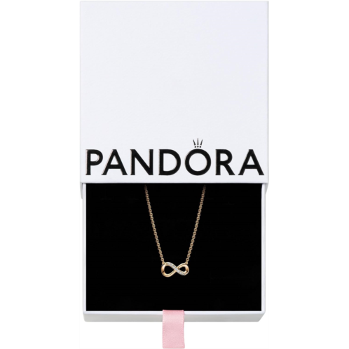 Pandora Moments Sparkling Infinity Collier Necklace - 14k Gold-Plated Infinity Necklace with Cubic Zirconia - Stunning Womens Jewelry - Gift for Her - With Gift Box - 50 cm