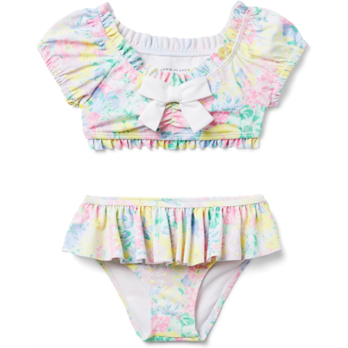 Janie and Jack Floral Bow Two Piece Swim (Toddler/Little Kids/Big Kids)