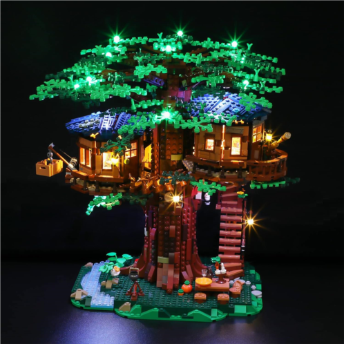 YEABRICKS LED Light for Lego-21318 Ideas Tree House Building Blocks Model: Remote-Control Version (Lego Set NOT Included)
