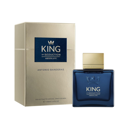 Antonio Banderas Perfumes - King of Seduction Absolute - Eau de Toilette for Men - Long Lasting - Fresh, Masculine and Elegant Fragance - Woody and Moss Notes - Ideal for Day Wear