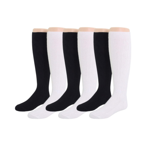 Jefferies Socks 6-Pack Acrylic Cable Knee High (Toddler/Little Kid/Big Kid)