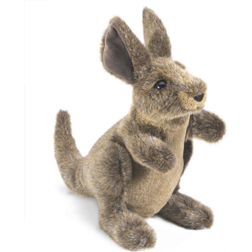 Folkmanis Small Kangaroo Hand Puppet, Brown; Tan, 1 EA