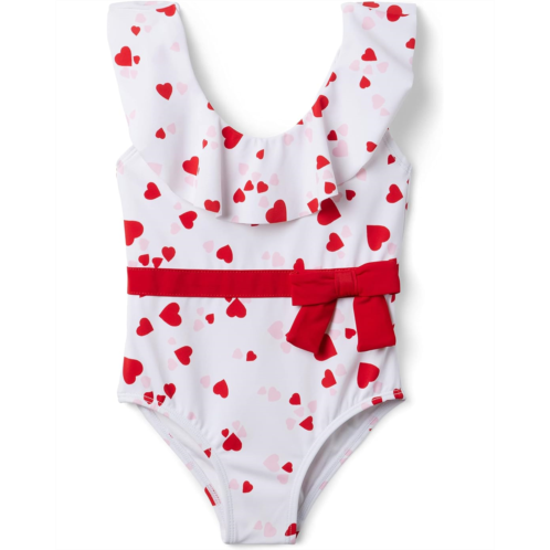 Janie and Jack Printed Heart One-Piece Swimsuit (Toddler/Little Kids/Big Kids))