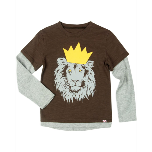Appaman Kids Lion Repo Twofer Long Sleeve Shirt (Toddler/Little Kids/Big Kids)